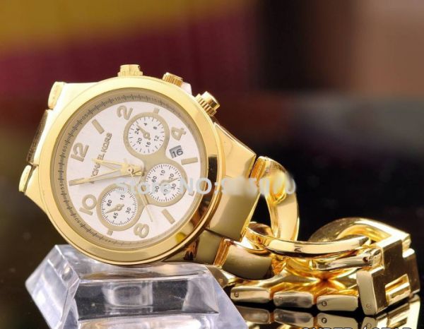 Relógio Michael Kors Runway Twist Quartz Banhado Ouro/Prata